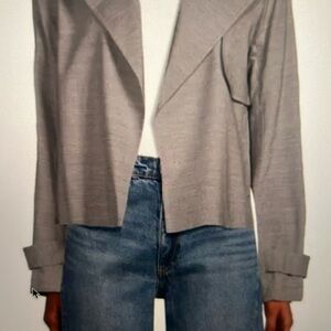 NWT Theory Women’s Menefer Sharkskin Linen Blend Jacket.